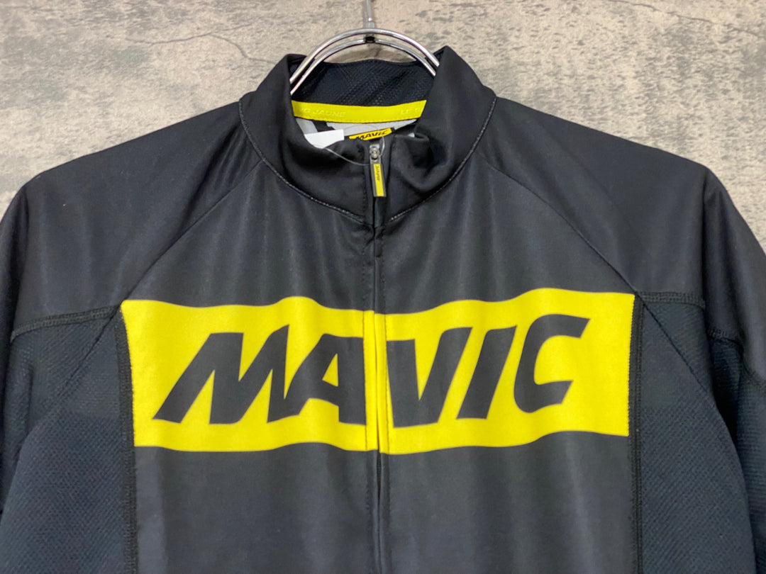 KJ994 マヴィック MAVIC 半袖 サイクルジャージ 黒 S