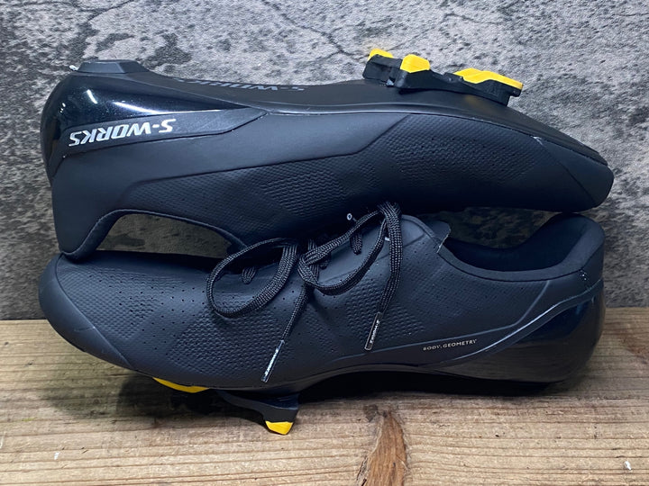 JJ906 スペシャライズド SPECIALIZED S-WORKS TORCH LACE ビンディングシューズ EU42.5 SPD-SL ブラック