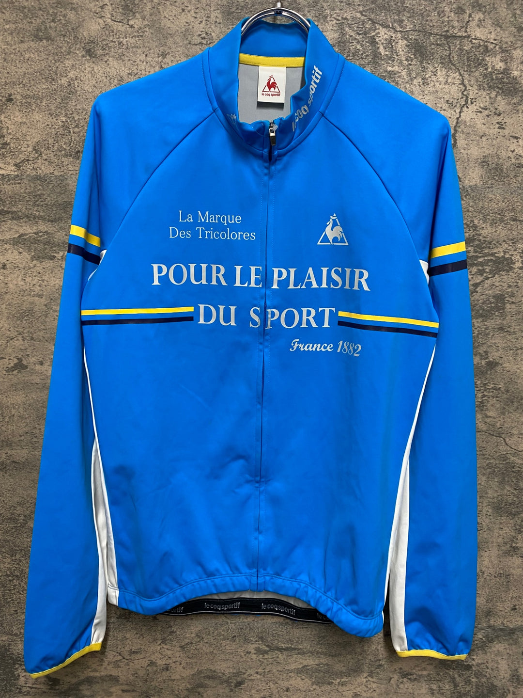 JR111 ルコックスポルティフ le coq sportif 長袖 サイクルジャージ 水色 O