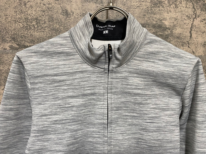 KD189 パールイズミ PEARL iZUMi 長袖 サイクルジャージ グレー M 裏起毛