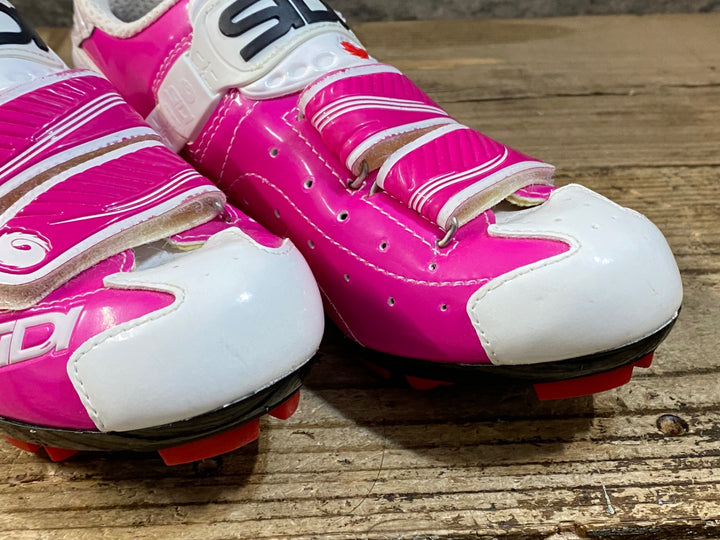 KG382 シディ SIDI TRACE MTB ビンディングシューズ ピンク SPD EU36W ※ペン字あり