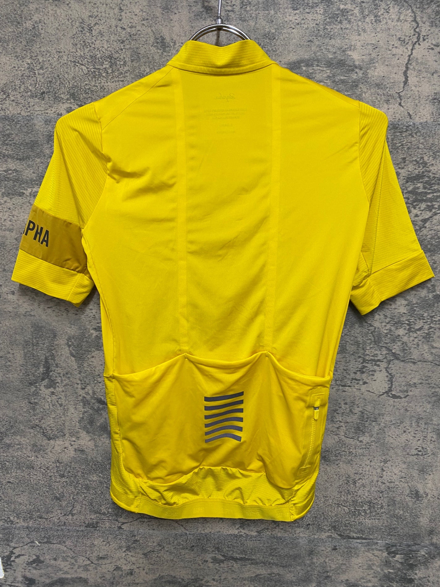 KR204 ラファ Rapha PRO TEAM JERSEY 半袖 サイクルジャージ 黄 XS