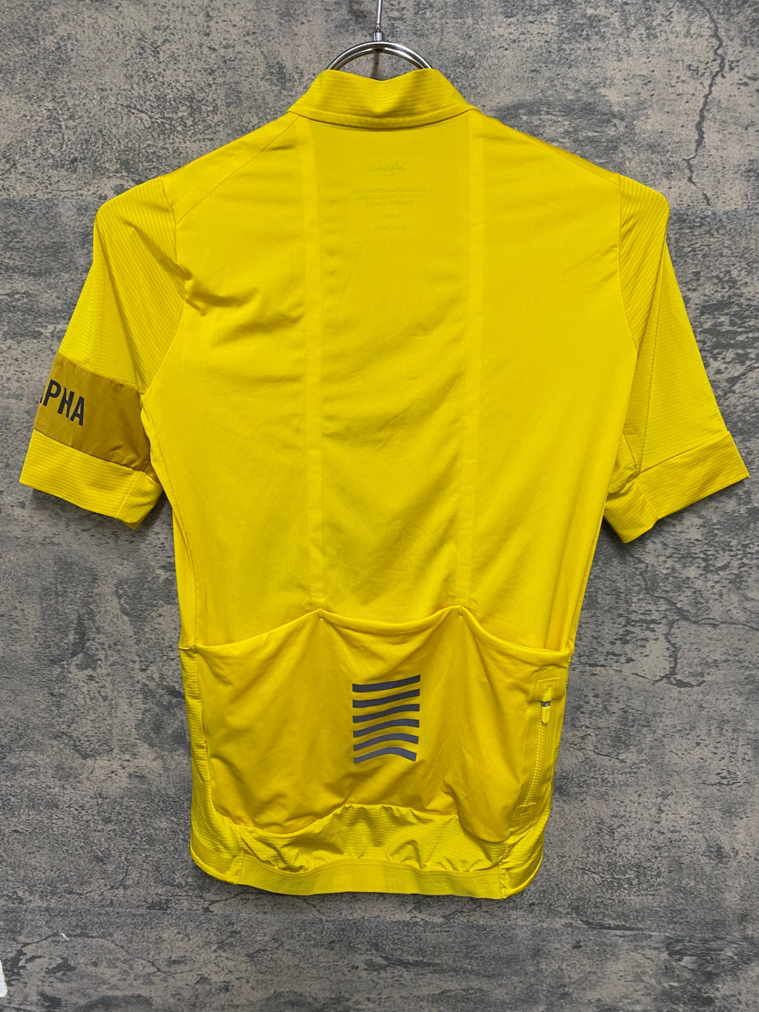 KR204 ラファ Rapha PRO TEAM JERSEY 半袖 サイクルジャージ 黄 XS
