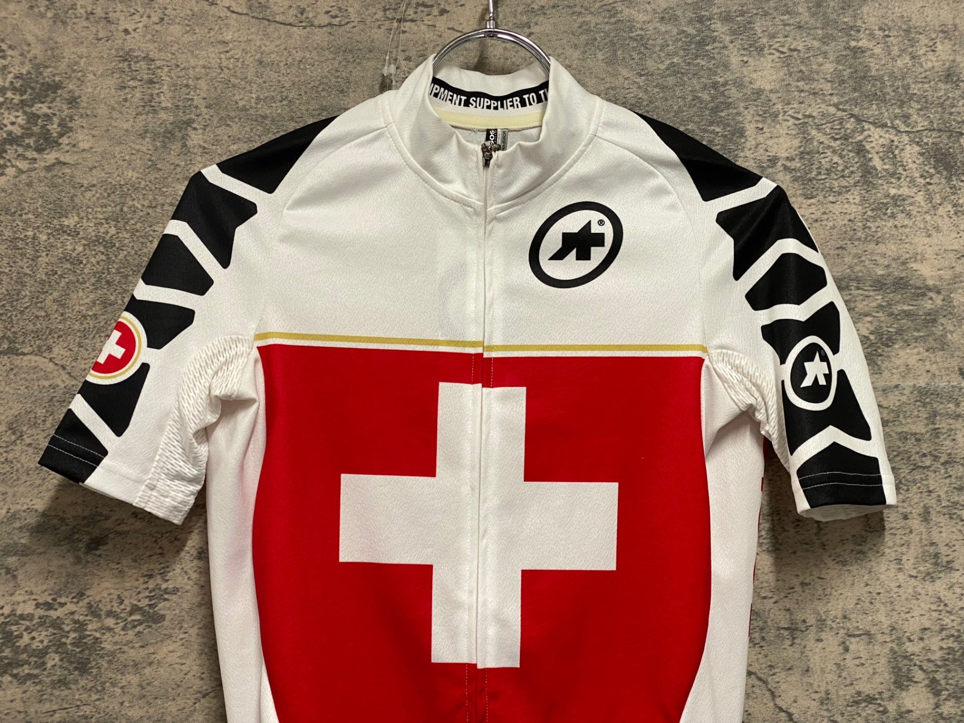JV207 アソス ASSOS EVO7 半袖 サイクルジャージ 白 赤 XS – BICI