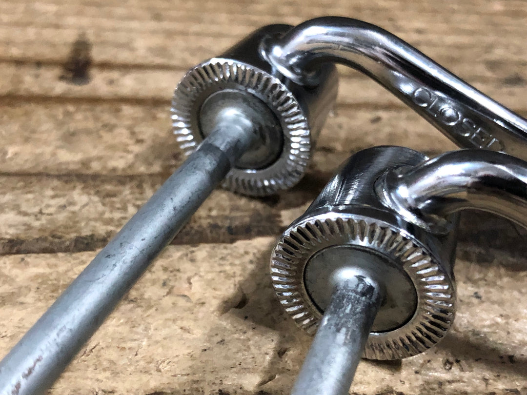 KG721 カンパニョーロ CAMPAGNOLO クイックリリース 前後セット シルバー ※たけのこばね欠品