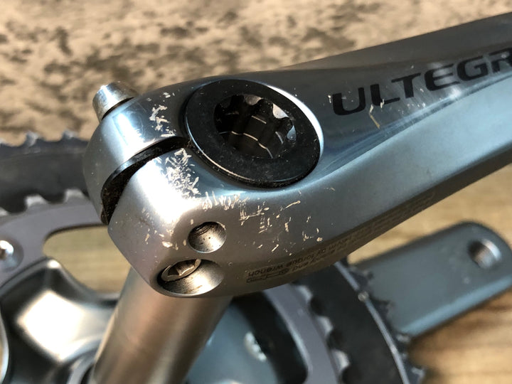JF660 シマノ SHIMANO アルテグラ ULTEGRA FC-6700 クランクセット 10S 50/34T 170mm ※歯の摩耗大