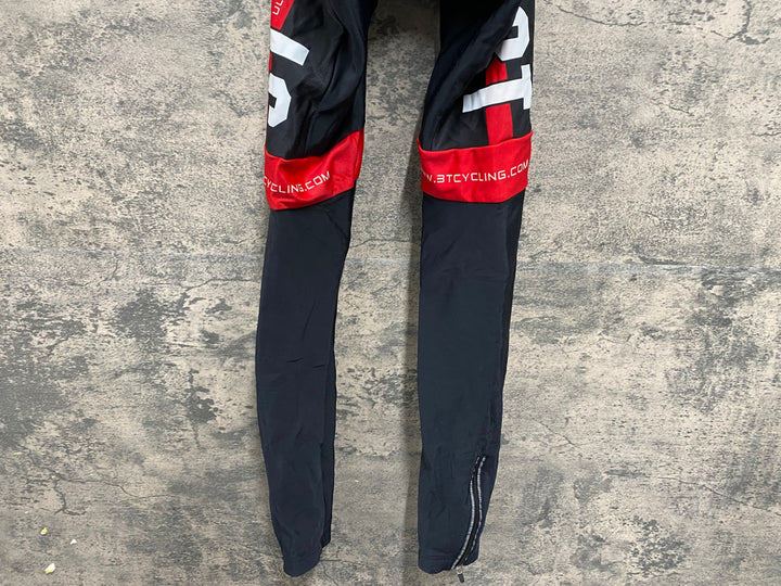 JV210 カステリ CASTELLI ビブタイツ 黒 赤 M 裏起毛 3T