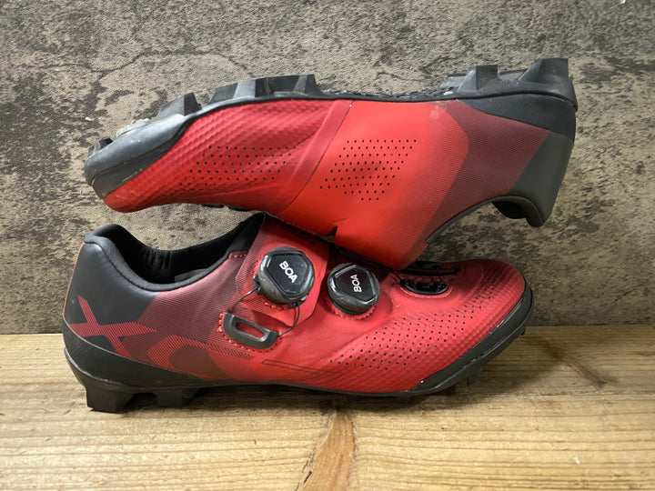 KB579 シマノ SHIMANO XC7 SHXC702M ビンディングシューズ 赤 EU41 2穴