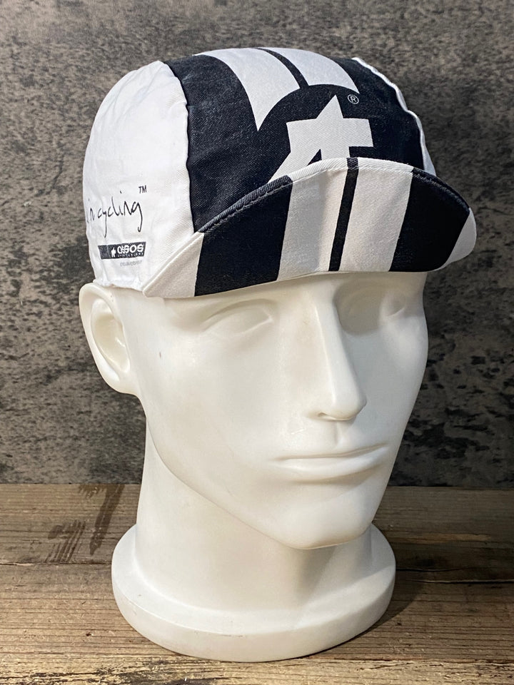 JN943 アソス assos サイクルキャップ 白 黒 フリーサイズ