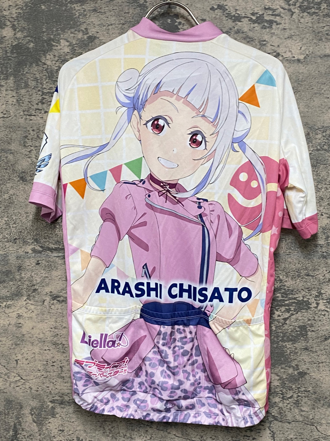 KG898 ファイス FICE 半袖 サイクルジャージ 白 薄紫 L ラブライブ! スーパースター!! 2022 嵐千砂都 Ver.