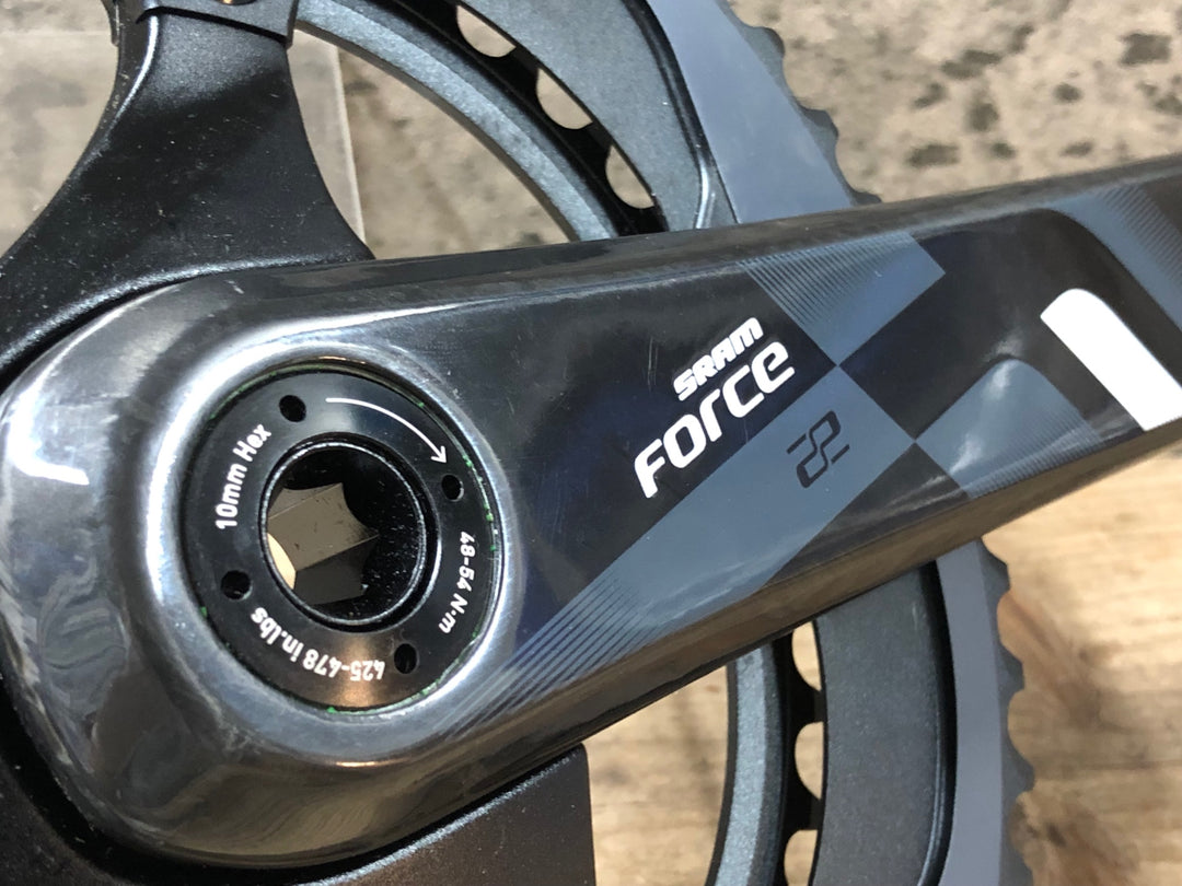 JS277 スラム SRAM FORCE 22 カーボン クランクセット 175mm BB30 XGide R 53/39T 130BCD ※アーム変形エラー品
