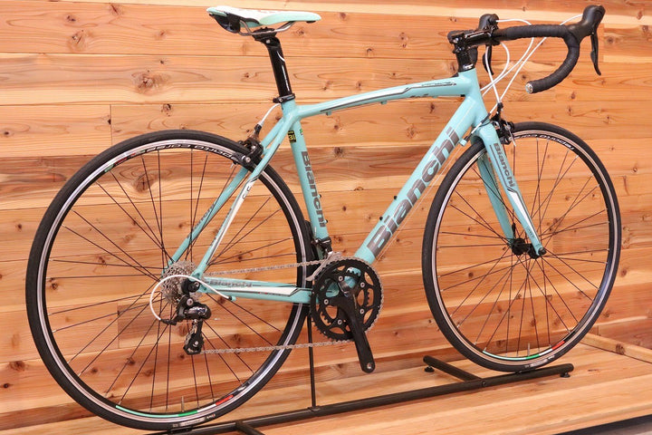 おまけ付き！ ビアンキ BIANCHI ヴィアニローネ VIA NIRONE 7 2015モデル 53サイズ シマノ ソラ 3500 9S アルミ ロードバイク 【広島店】