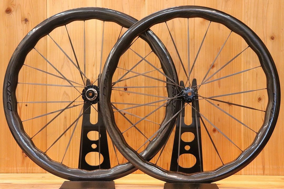 エリートホイールズ ELITEWHEELS ドライブ DRIVE HELIX 46D CS カーボン チューブレスレディ ホイールセット シマノ 11S/12S 【芦屋店】