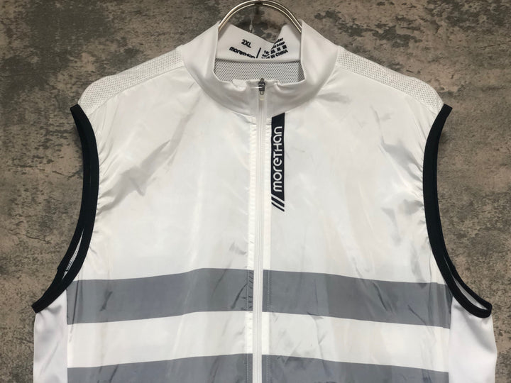 KL363 モーゼン MORETHAN サイクルベスト ジレ 白 2XL