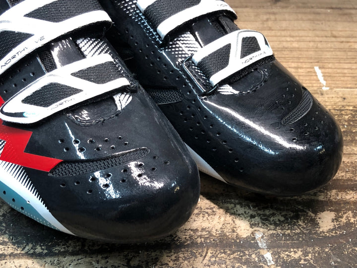 JR508 ノースウェーブ NORTHWAVE EXTREME ビンディングシューズ 黒赤白 EU41 1/2