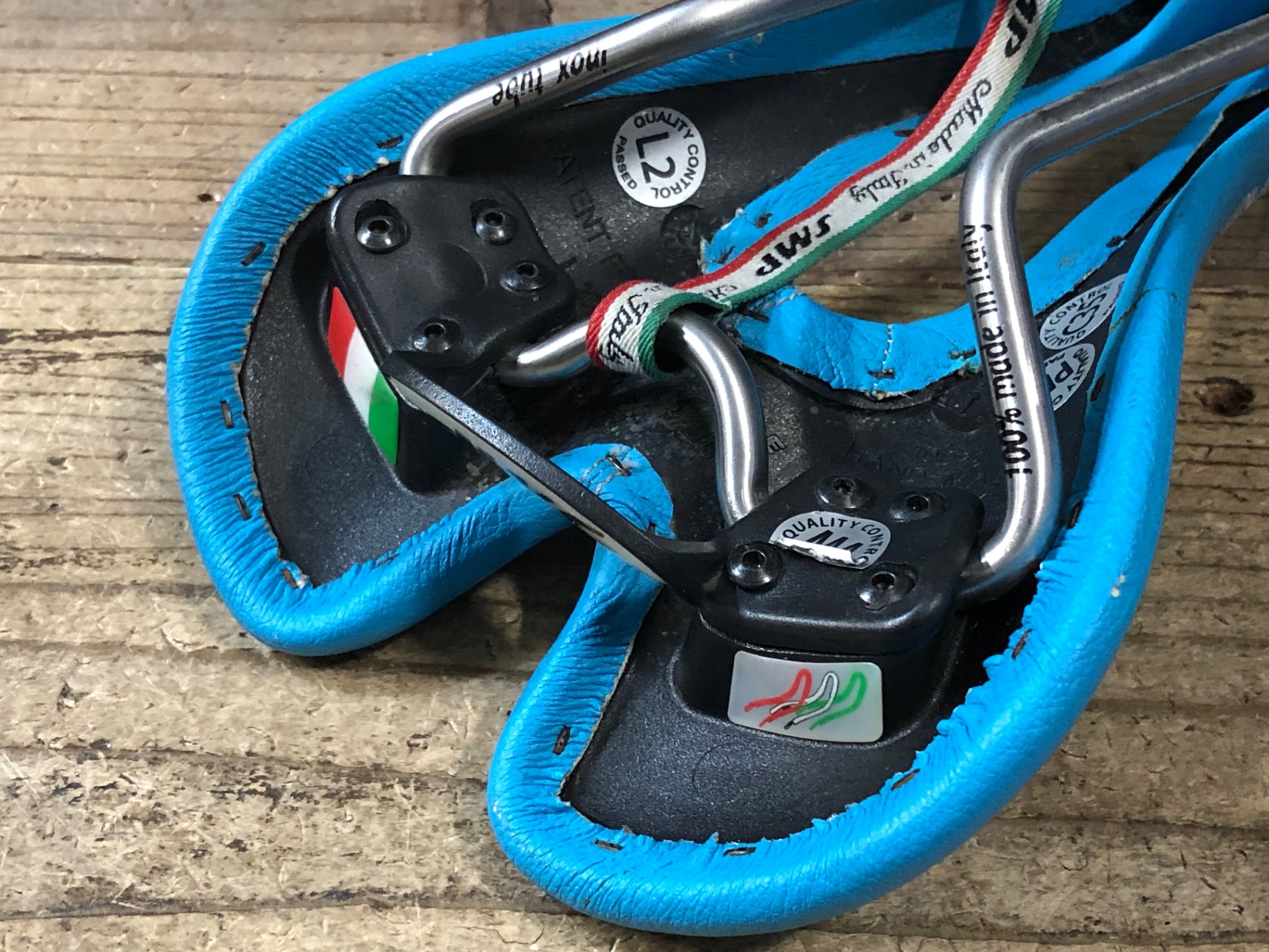 JZ346 SELLE SMP ダイナミック Dynamic サドル inox tubeレール 水色