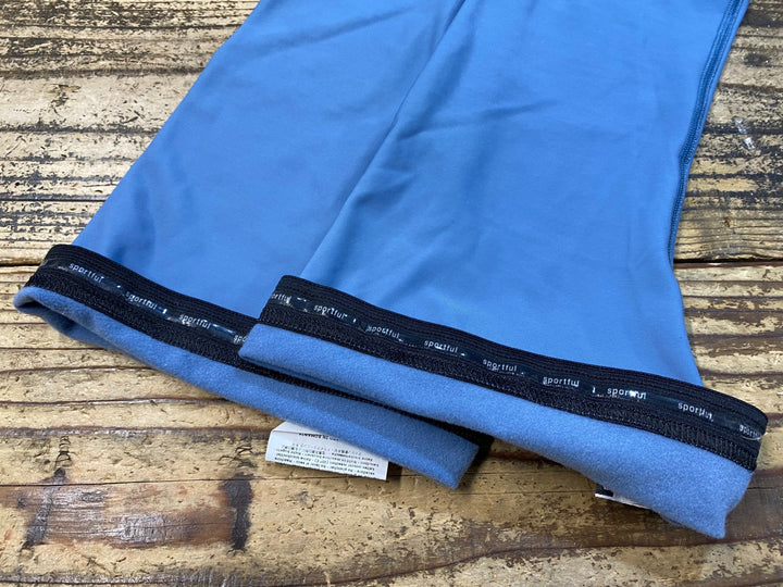 KJ847 スポーツフル sportful leg warmers 裏起毛 レッグウォーマー 青 L