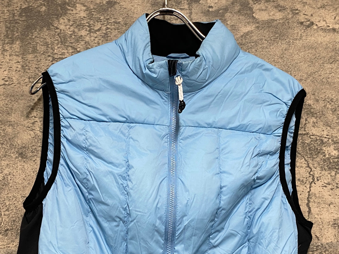 JU495 カフェドシクリステ Cafe du Cycliste ALEXIA Unisex サイクルベスト ジレ 水色 L