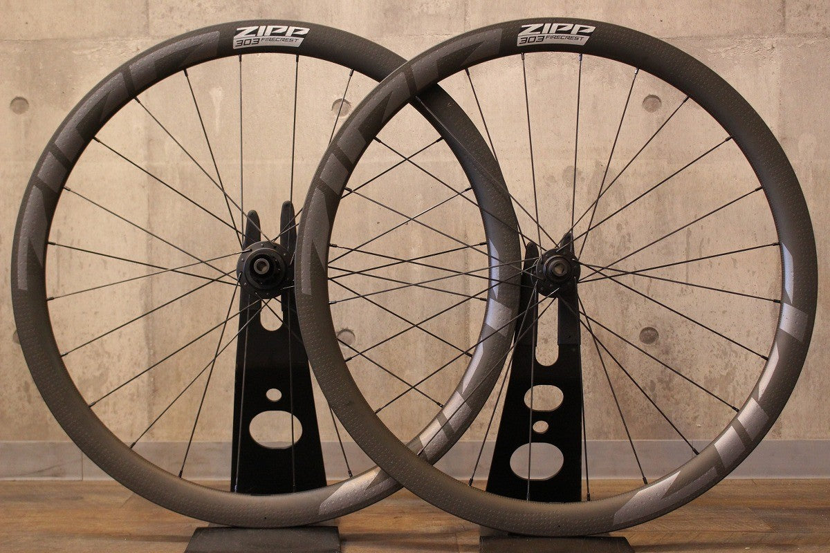 ジップ ZIPP 303 FIRECREST DISC カーボン チューブレス フックレス シマノ 11/12S ワイドリム 25C  ホイールセット【名古屋店】