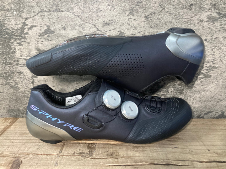 JY159 シマノ SHIMANO S-PHYRE SHRC902M L01 S ビンディングシューズ 黒 EU41.5 3穴