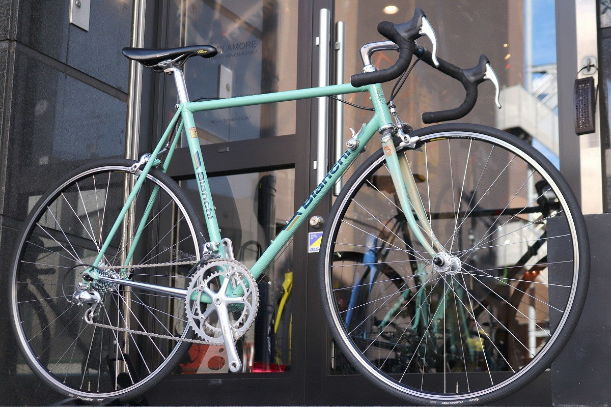 ビアンキ Bianchi レパルトコルセ X4 TSX Reparto Corse 1990頃 カンパニョーロ レコード 8S ヴィンテージ スチール  ロードバイク 【南麻布店】