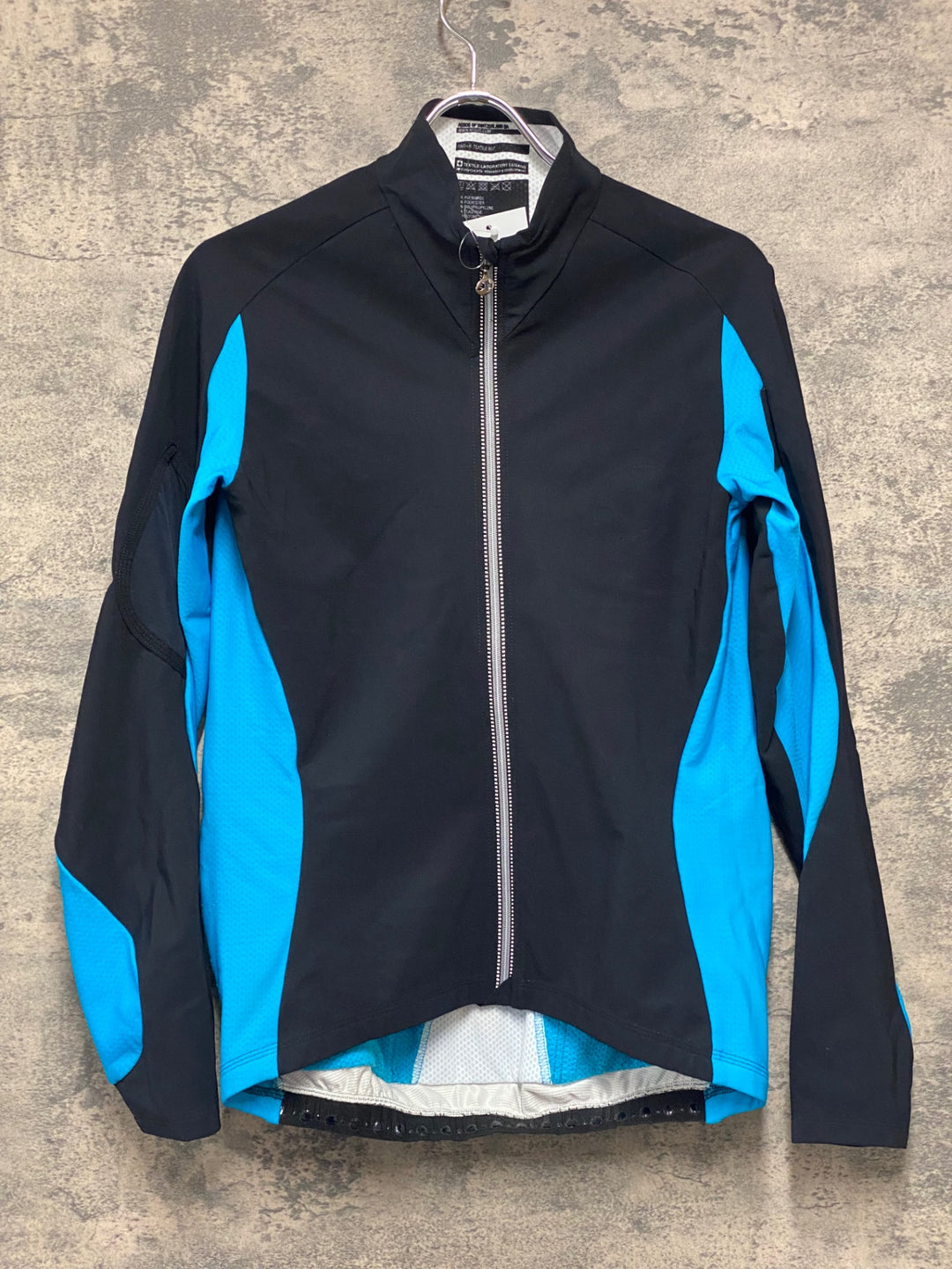 JH083 アソス assos iJ.haBu5 長袖 サイクルジャケット 黒 青 L 裏起毛