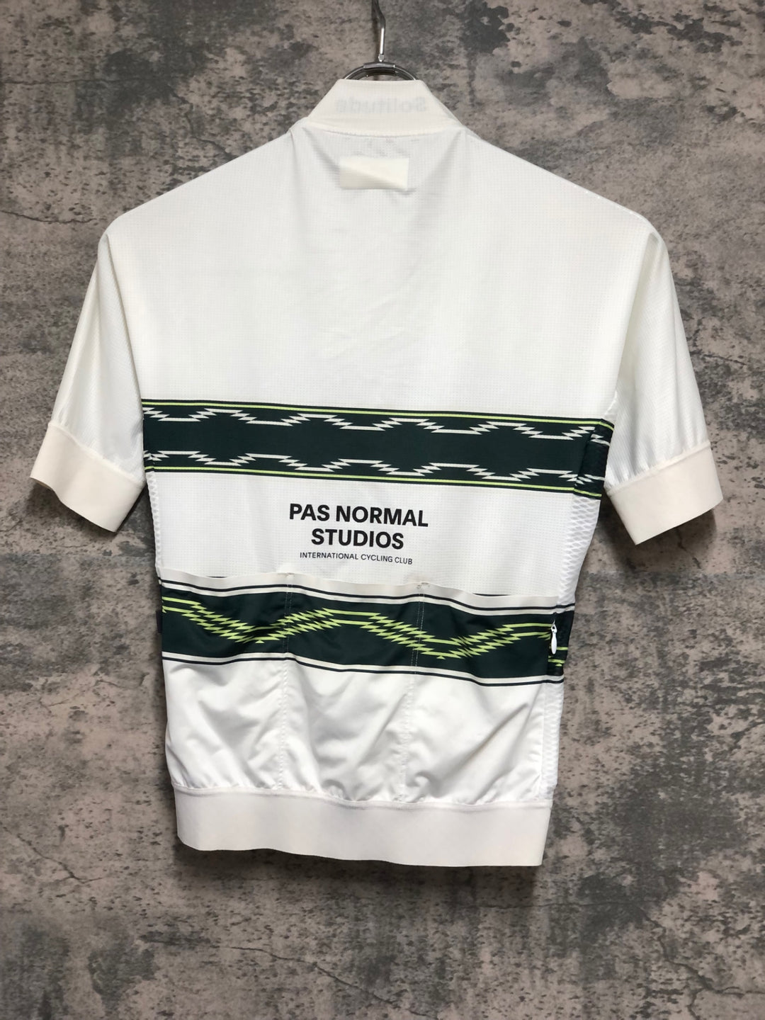 JZ661 パスノーマルスタジオ PAS NORMAL STUDIOS 半袖 サイクルジャージ 白 XS ※汚れ