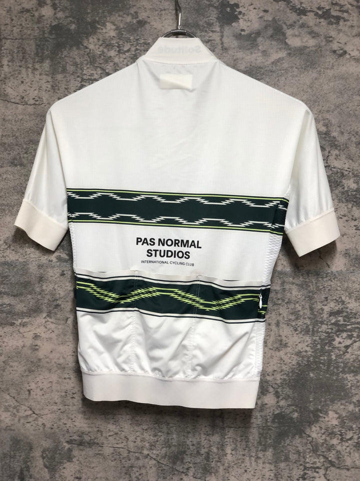 JZ661 パスノーマルスタジオ PAS NORMAL STUDIOS 半袖 サイクルジャージ 白 XS ※汚れ