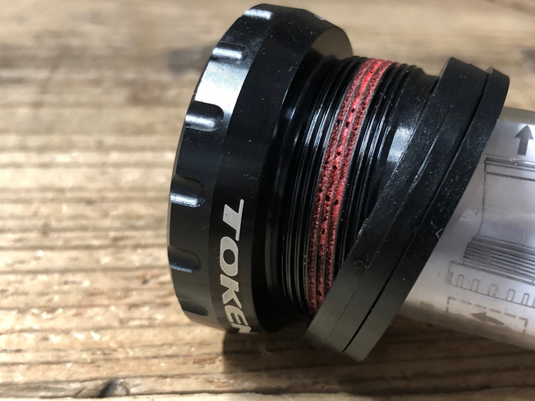 KF103 TOKEN TK878TBT セラミックベアリング BB ボトムブラケット ISO 68mm BSA