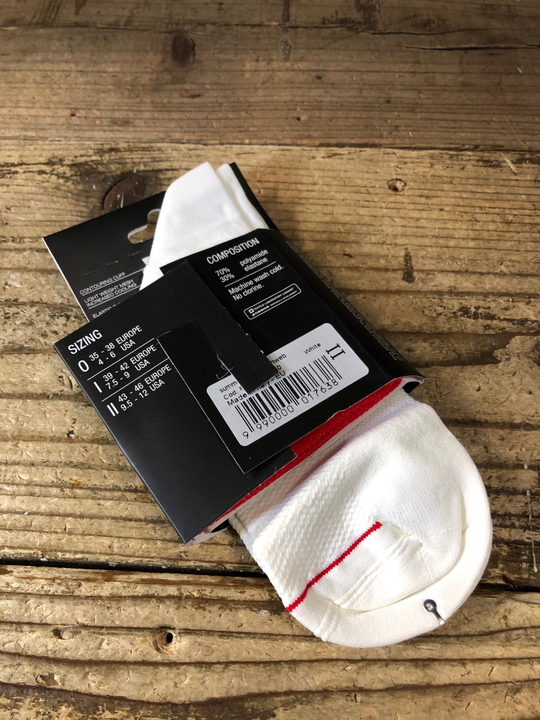 JQ207 アソス assos summerSocks skinweb サイクルソックス 白 2