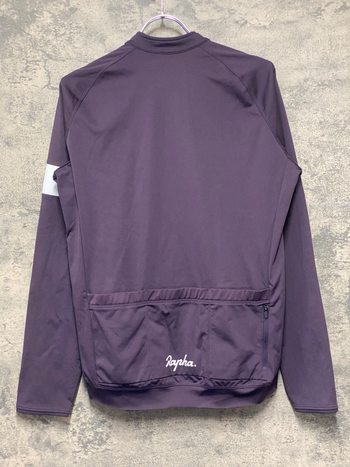 KQ645 ラファ Rapha WOMEN'S CORE LONG SLEEVE JERSEY 長袖 サイクルジャージ 紫 L レディース