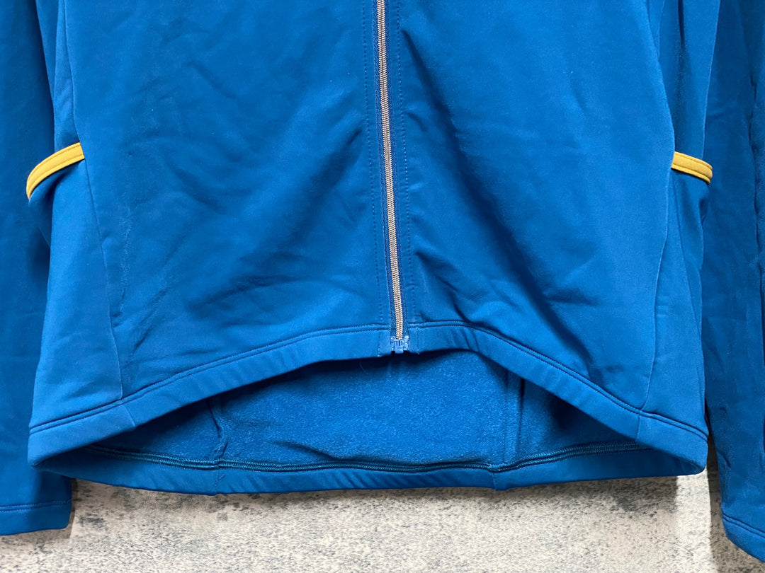 JI183 カペルミュール KAPELMUUR 長袖 サイクルジャージ 紺 茶 XL 裏起毛
