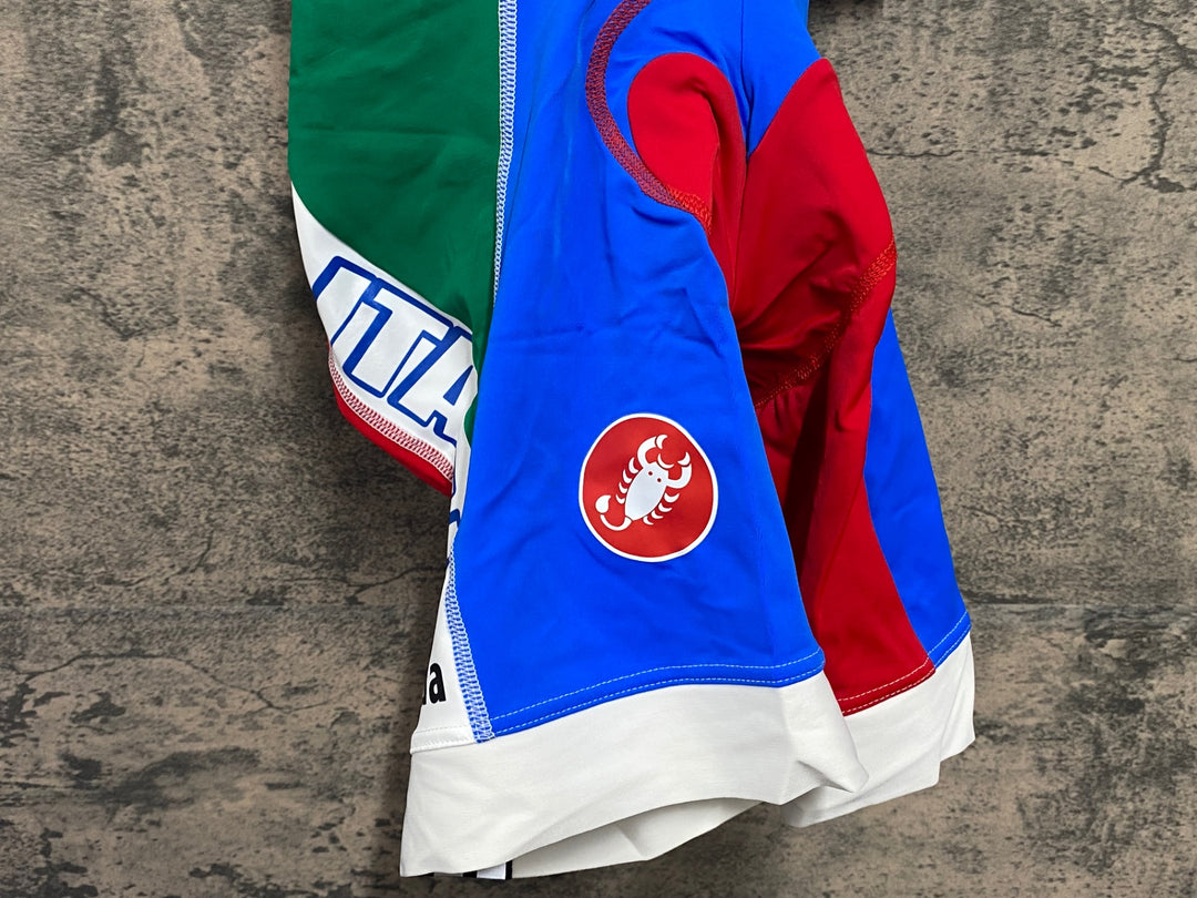 JV534 カステリ CASTELLI ビブショーツ 総柄 M ITALIA Skoda