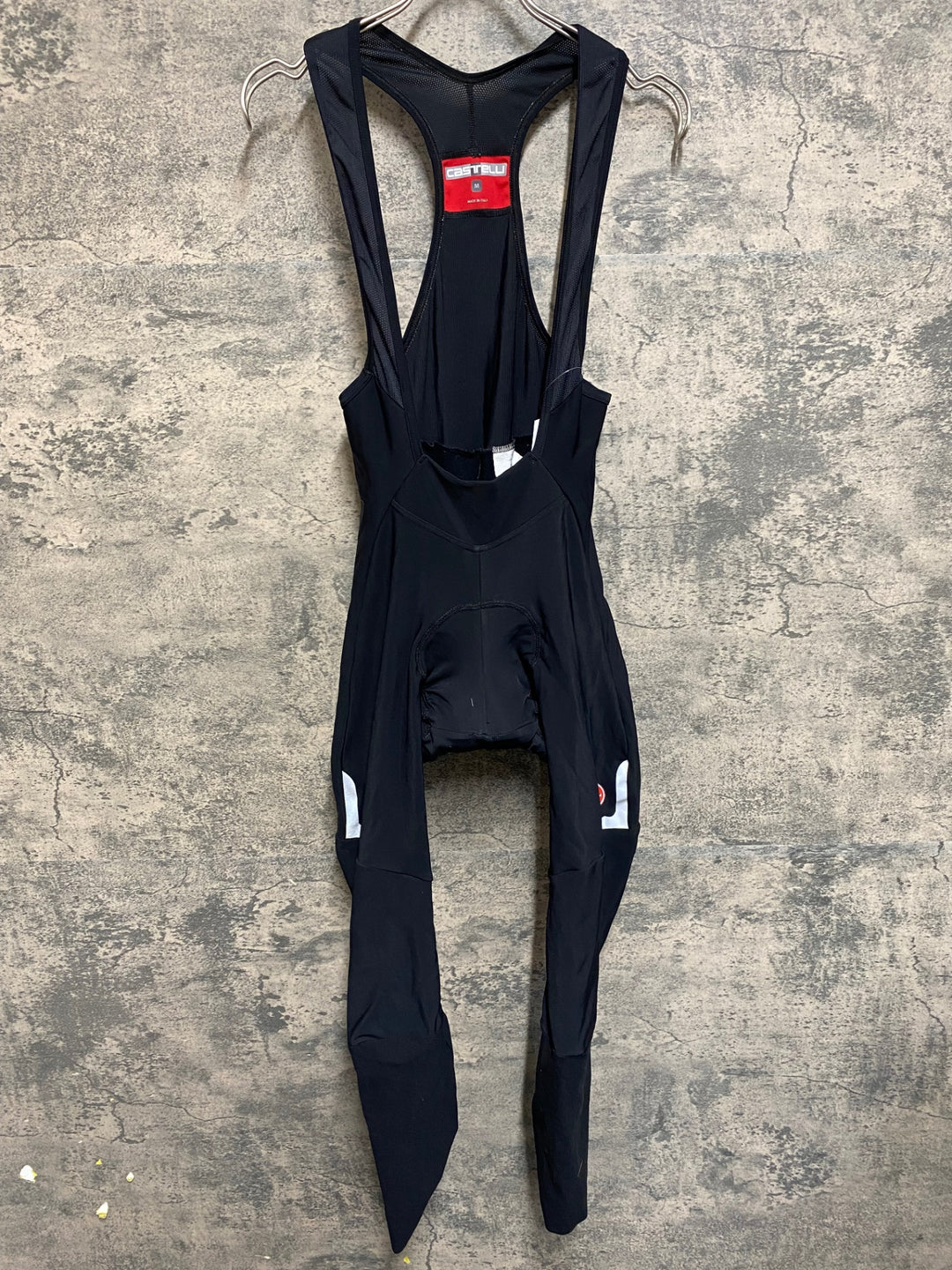 KB683 カステリ CASTELLI ビブタイツ 黒 M 裏起毛 ※擦れ
