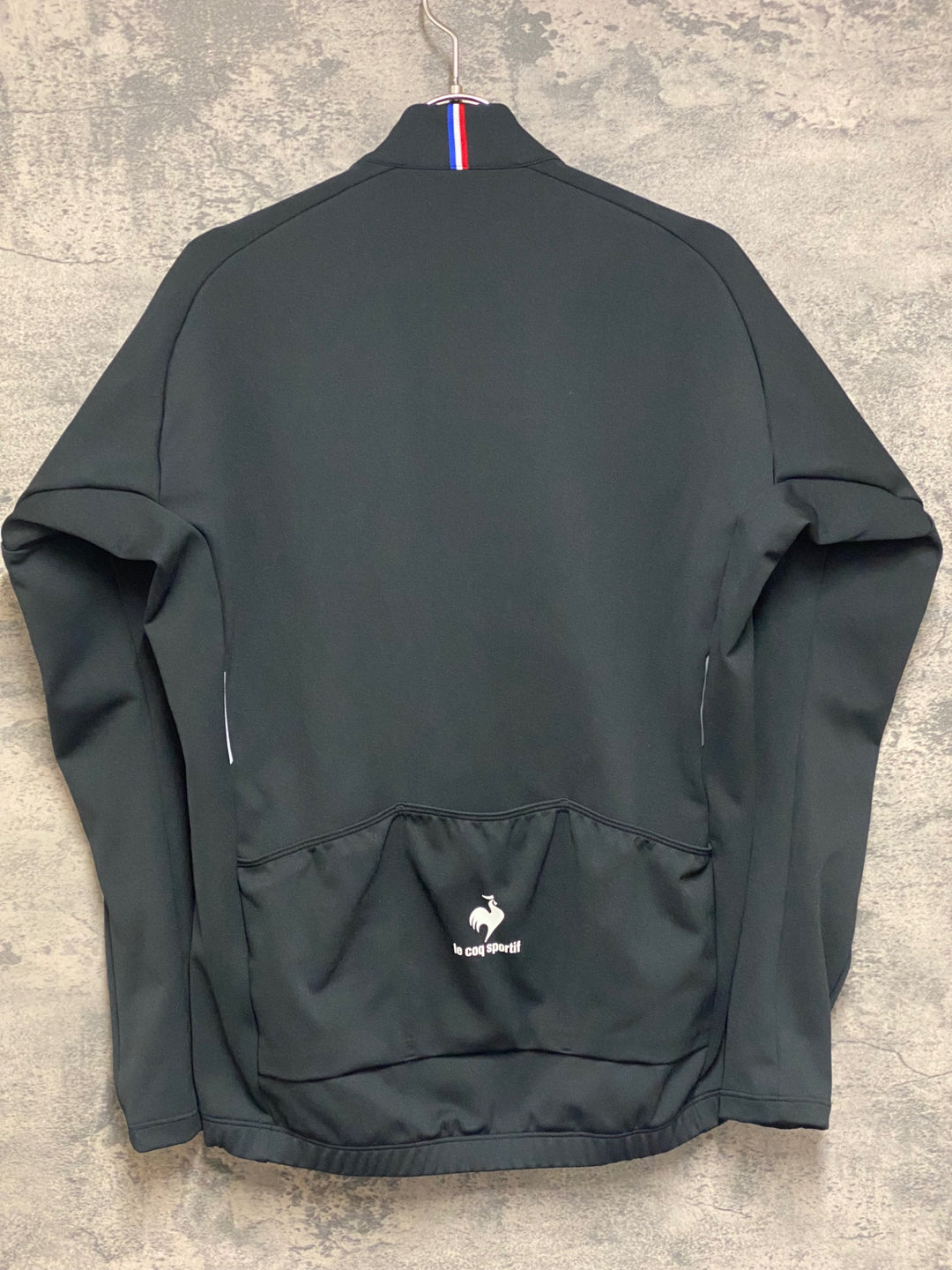 JP148 ルコックスポルティフ le coq sportif 長袖 サイクルジャージ 黒 白 M 裏起毛