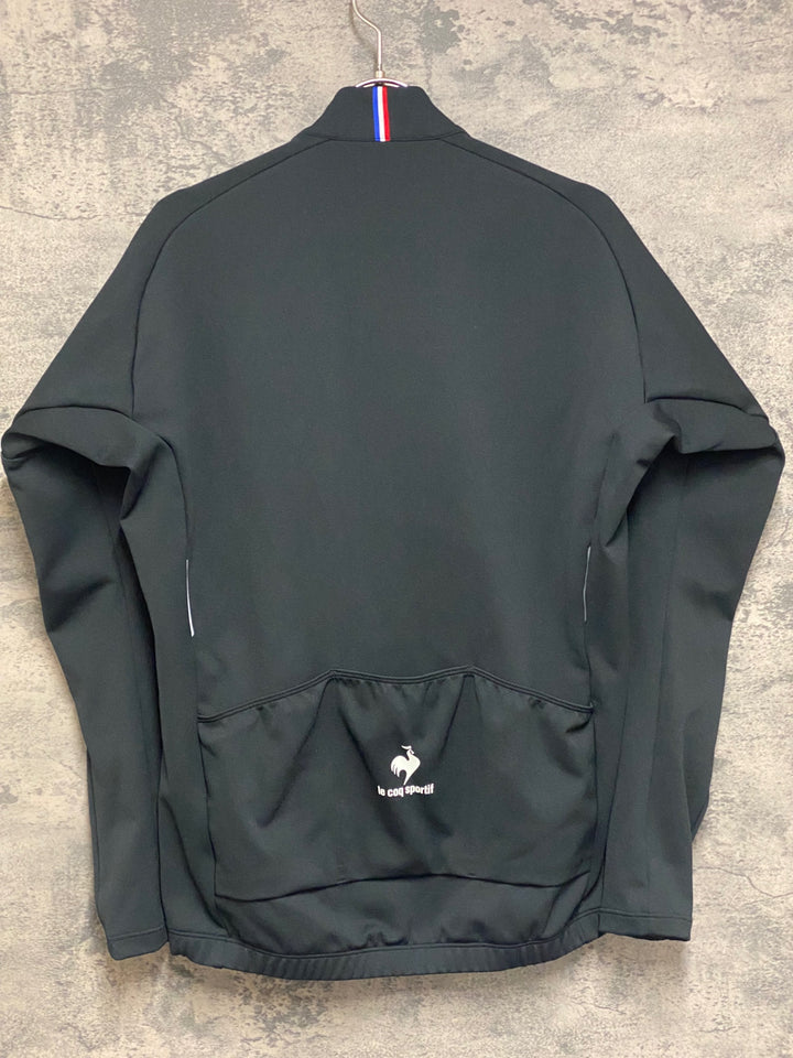JP148 ルコックスポルティフ le coq sportif 長袖 サイクルジャージ 黒 白 M 裏起毛