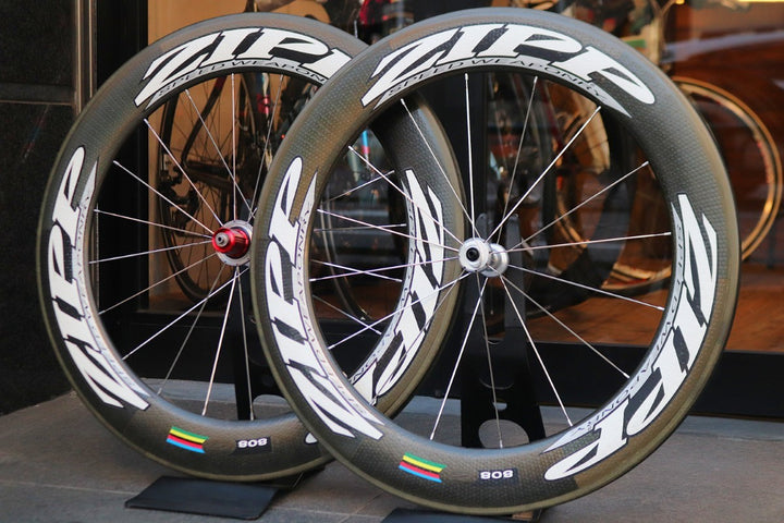 ジップ ZIPP 808 SPEED WEAPONRY カーボン チューブラー ホイールセット シマノ 10S 【東京南麻布店】