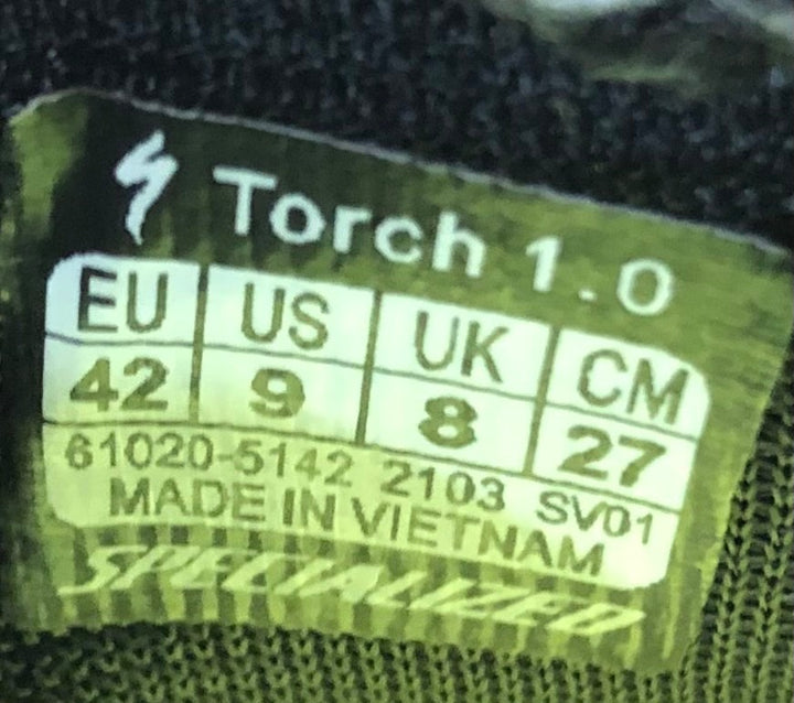 JN792 スペシャライズド SPECIALIZED Torch1.0 ビンディングシューズ SPD-SL ブラック EU42