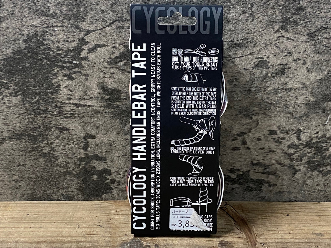 KO268 サイコロジー CYCOLOGY バーテープ 黒 花柄 未使用