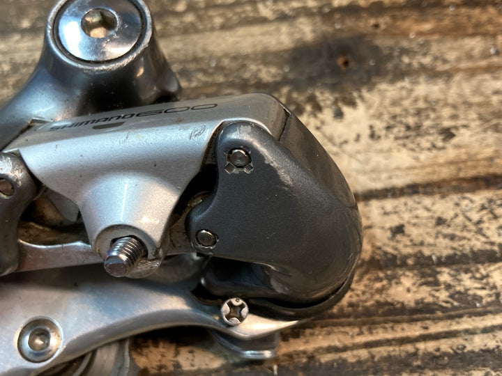 JH707 シマノ SHIMANO 600 2x7 前後ディレイラーセット ※劣化、傷大のためジャンク