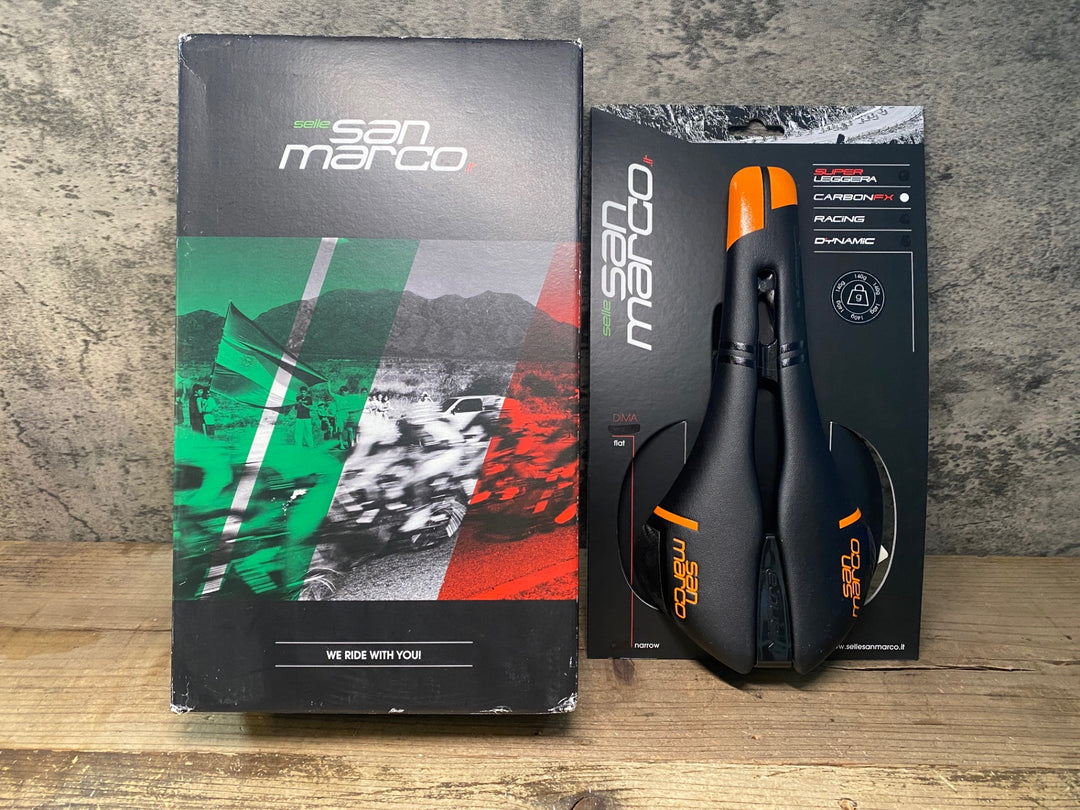 JR320 サンマルコ san marco MANTRA CARBON FX サドル 黒オレンジ NARROW CARBON レール