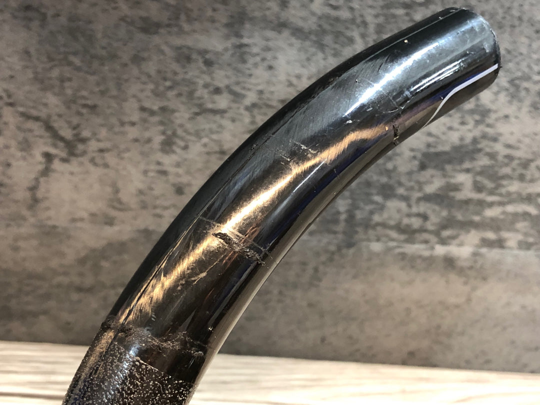 JK131 シマノ SHIMANO プロ PRO STEALTH EVO カーボンドロップハンドル ステム一体型 OS エンド部C-C400mm 100mm ※クランプ痕あり