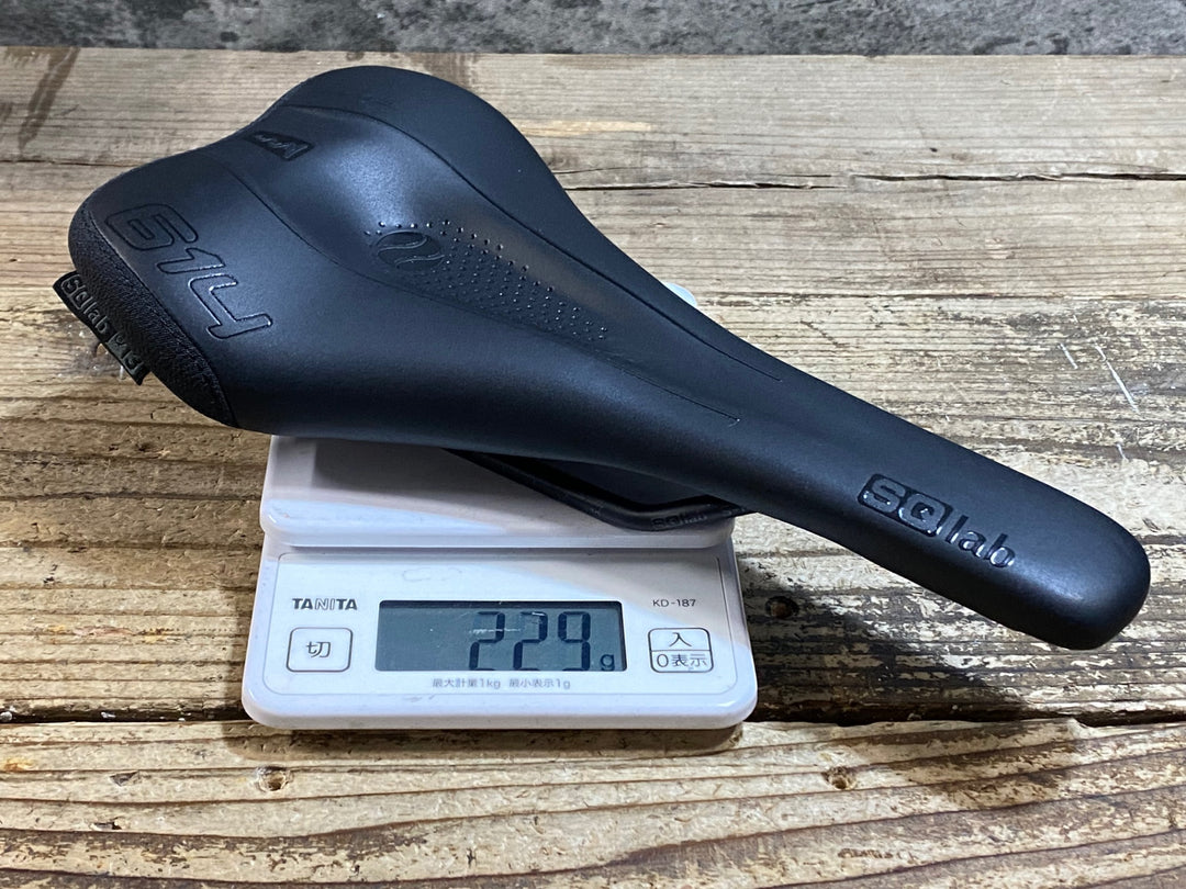 KC322 SQlab 614 ACTIVE サドル 黒 13cm S-tubeレール