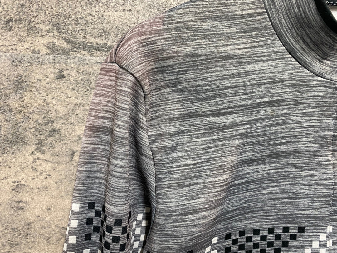 JT317 パールイズミ PEARL iZUMi 長袖 サイクルジャージ グレー L 裏起毛
