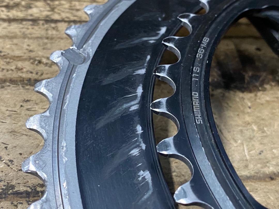 KM937 シマノ SHIMANO デュラエース DURA-ACE FC-9000 クランクセット 52/36T 172.5mm リコール点検済み