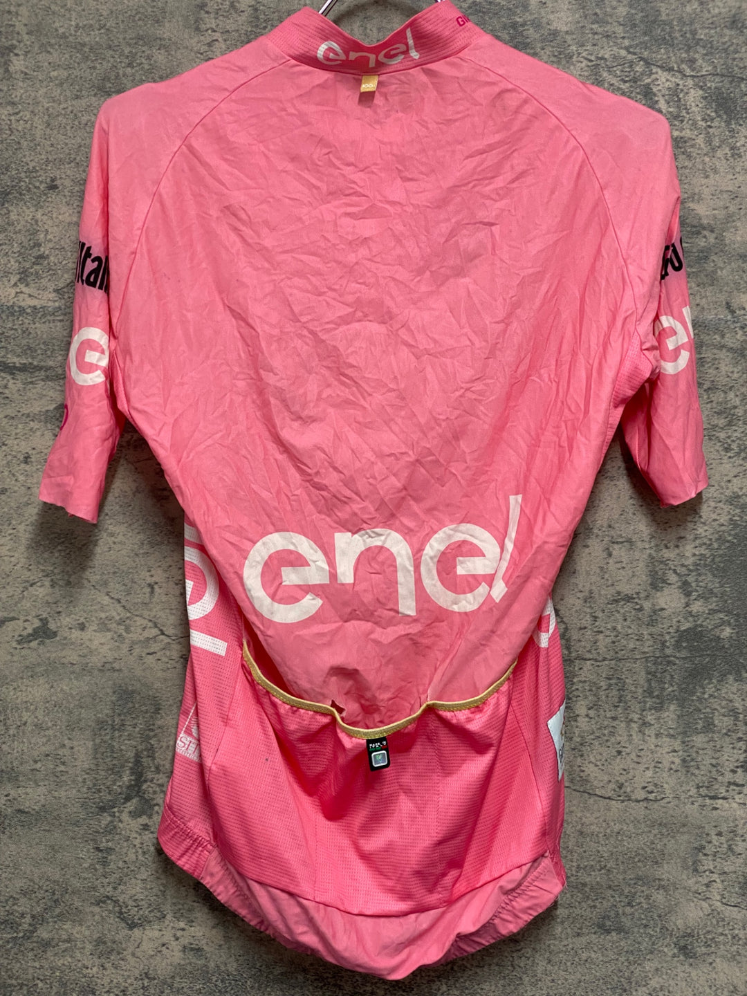 JU561 サンティーニ Santini 半袖 サイクルジャージ ピンク S GIRO D’ITALIA 100