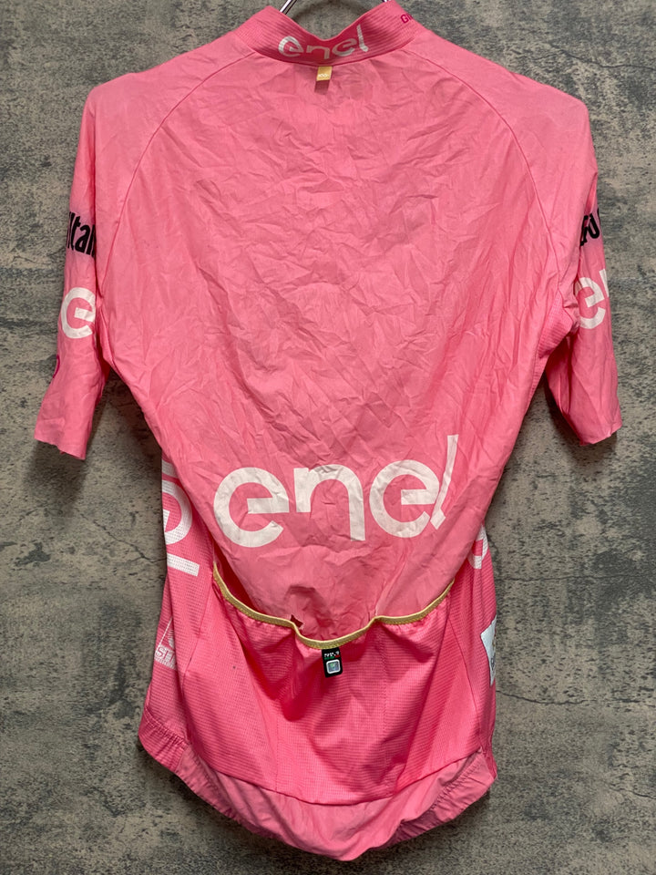 JU561 サンティーニ Santini 半袖 サイクルジャージ ピンク S GIRO D’ITALIA 100