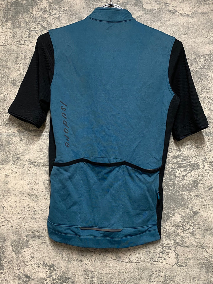 JL022 イザドア Isadore Signature Jersey 半袖 サイクルジャージ 黒 緑 S