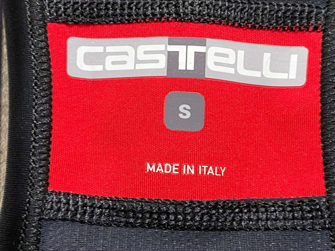 KD389 カステリ CASTELLI ビブタイツ 黒 S 裏起毛