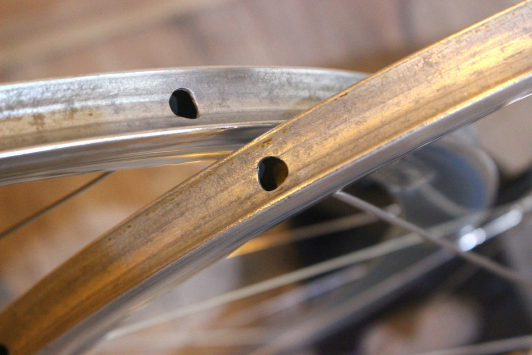 カンパニョーロ Campagnolo シャマル SHAMAL 1st アルミ チューブラー ホイールセット カンパ8S 銀シャマル 【名古屋店】
